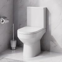 Унитаз компакт AM.PM Spirit V2.0 FlashClean с гигиеническим душем и ершиком с бачком и сиденьем Микролифт арт-CK70C1804W — фото 15, Напольные унитазы