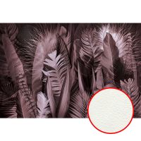 Фреска Ortograf Levity 33357 Фактура флок FLK Флизелин (4*2,7) Бежевый/Розовый, Листья/Перья арт-33357 (флок FLK) — фото 1, Фрески