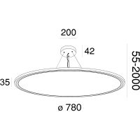 Подвесной светильник Maytoni Modern Cosmos Белый арт-MOD057PL-L78W4K — фото 4, Подвесные светильники