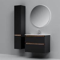 Тумба под раковину AM.PM X-Joy 80 подвесная Черная матовая арт-M85AFHX0802BM — фото 6, Тумбы под раковину