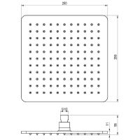 Верхний душ Ravak 986.00CR Хром арт-X070520 — фото 3, Верхние души