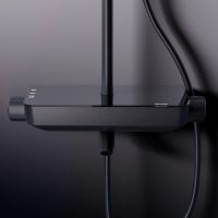 Душевая система Damixa Scandinavian Pure Черная матовая арт-936730300 — фото 5, Душевые стойки