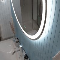 Зеркало BelBagno 80 с подсветкой с голосовым управлением и подогревом арт-SPC-RNG-800-LED-TCH-SND — фото 6, Зеркала в ванную комнату