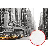 Фреска Ortograf Небоскребы 3763 Фактура бархат FX Флизелин (4*2,7) Серый/Желтый, Город/Автомобили арт-3763 (бархат FX) — фото 1, Фрески