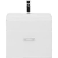 Тумба с раковиной Aquanet Нота 50 подвесная Белая арт-287705 — фото 3, Тумбы с раковиной