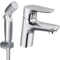 Смеситель для раковины Damixa Jupiter с гигиеническим душем Хром арт-770300001 — фото 1, Смесители для раковины