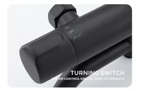 Душевая система Gappo G90 с термостатом Черная матовая арт-G2490-6 — фото 7, Душевые стойки