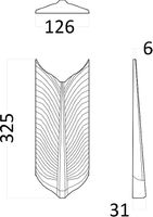 Гипсовая 3д панель Artpole Elementary Pero 126x325 мм арт-E-0142 — фото 8, Гипсовые 3Д панели