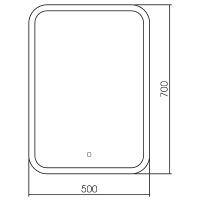 Зеркало Silver Mirrors Stiv-Lite 50 с подсветкой с сенсорным выключателем и диммером арт-LED-00002729 — фото 11, Зеркала в ванную комнату