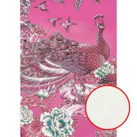 Фреска Ortograf Paradise 32203 Фактура флок FLK Флизелин (1,9*2,7) Розовый, Птицы/Цветы арт-32203 (флок FLK) — фото 1, Фрески