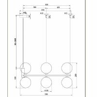Подвесной светильник Maytoni Modern Ring Белый арт-MOD013PL-06W — фото 2, Подвесные светильники