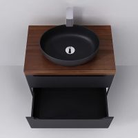 Товар: Тумба под раковину Jorno Wood 80 подвесная Серая арт-Wood.01.80/P/GR - фото 9 Тумба под раковину Jorno Wood 80 подвесная Серая арт-Wood.01.80/P/GR — фото 9, Тумбы под раковину