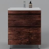 Тумба под раковину Style Line Атлантика 70 Люкс Plus Старое дерево арт-СС-00002343 — фото 1, Тумбы под раковину