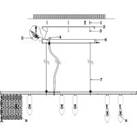 Подвесной светильник Maytoni Modern Dune Прозрачный Хром арт-DIA005PL-06CH — фото 6, Подвесные светильники