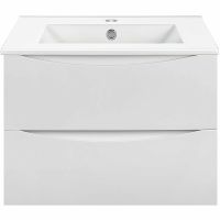 Тумба под раковину Vincea Mia 70 подвесная G.White арт-VMC-2MC700GW — фото 1, Тумбы под раковину