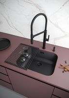 Товар: Кухонная мойка Paulmark Vello 53 Uni Черная матовая арт-VE53-MBN - фото 5 Кухонная мойка Paulmark Vello 53 Uni Черная матовая арт-VE53-MBN — фото 5, Кухонные мойки