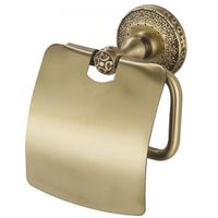 Держатель туалетной бумаги ZorG BR с крышкой Бронза арт-AZR 08 BR — фото 1, Держатели туалетной бумаги