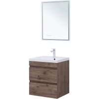 Тумба под раковину Aquanet Нота New 60 подвесная Дуб веллингтон табак арт-334191 — фото 11, Тумбы под раковину