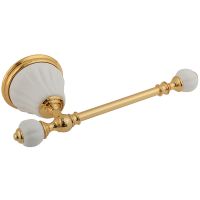 Держатель туалетной бумаги Migliore Olivia Золото Белый арт-17451 — фото 1, Держатели туалетной бумаги