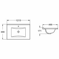 Раковина Vincea 120 Черная матовая арт-VBS-13120MB — фото 2, Раковины встраиваемые сверху