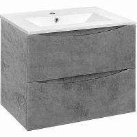 Тумба под раковину Vincea Mia 70 подвесная Beton арт-VMC-2MC700BT — фото 2, Тумбы под раковину