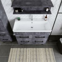 Тумба под раковину Бриклаер Чили 90 Цемент арт-4627125415241 — фото 3, Тумбы под раковину