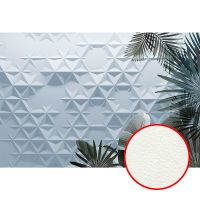 Фреска Ortograf Forma 32622 Фактура флок FLK Флизелин (4*2,7) Голубой/Зеленый, Геометрия/Листья арт-32622 (флок FLK) — фото 1, Фрески