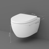 Унитаз AM.PM Awe подвесной без сиденья арт-C111738WH — фото 4, Подвесные унитазы