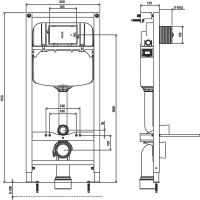 Инсталляция Jacob Delafon для унитаза без клавиши смыва арт-E24156-NF — фото 10, Инсталляции для унитазов