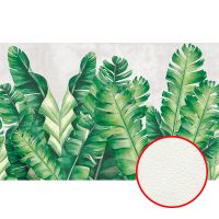 Фреска Ortograf Oasis 32702 Фактура флок FLK Флизелин (4,3*2,7) Серый/Зеленый, Листья арт-32702 (флок FLK) — фото 1, Фрески