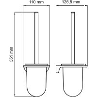 Товар: Ершик для унитаза WasserKRAFT Glan Черный глянцевый арт-K-5127 - фото 3 Ершик для унитаза WasserKRAFT Glan Черный глянцевый арт-K-5127 — фото 3, Ершики для унитаза