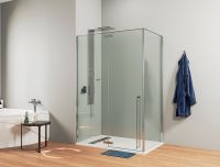 Душевой уголок Allen Brau Fantasy 100x100 профиль Хром стекло прозрачное арт-3.11002-00 — фото 11, Квадратные душевые уголки