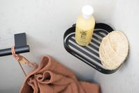 Полка корзина Sonia Accessories угловая Черная матовая арт-176519 — фото 2, Полки для ванной и душа