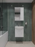 Тумба с раковиной Orange Лайт 45 подвесная Белый глянец арт-LRA-45TUW+RA — фото 4, Тумбы с раковиной