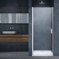 Душевая дверь Vincea Alpha 70 профиль Хром стекло текстурное арт-VDP-3AL700MT — фото 8, Распашные душевые двери