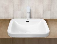 Раковина WeltWasser Deilbach 6040 56 Белый глянец арт-10000004609 — фото 3, Раковины встраиваемые сверху