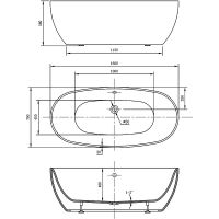 Товар: Акриловая ванна Vincea 160x78 без гидромассажа арт-VBT-405-1600 - фото 4 Акриловая ванна Vincea 160x78 без гидромассажа арт-VBT-405-1600 — фото 4, Акриловые ванны