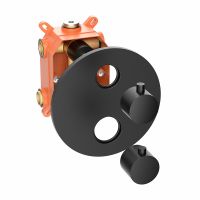 Душевая система Vincea с термостатом Черная матовая арт-VSFW-101TMB — фото 6, Встраиваемые душевые комплекты