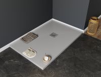 Душевой поддон из искусственного камня Aquanet Pleasure 120x80 Серый арт-258876 — фото 6, Душевые поддоны из искусственного камня