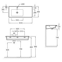 Товар: Раковина Jacob Delafon Vox 100 Белая арт-EXAD112-Z-00 - фото 8 Раковина Jacob Delafon Vox 100 Белая арт-EXAD112-Z-00 — фото 8, Раковины встраиваемые сверху