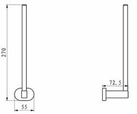 Держатель запасного рулона Ravak Chrome CR 420.00 Хром арт-X07P318 — фото 2, Держатели для запасных рулонов
