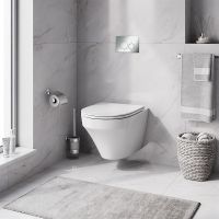 Комплект унитаза с инсталляцией AM.PM Inspire FlashClean с сиденьем Микролифт и клавишей смыва Хром арт-IS49051.501700 — фото 8, Комплекты унитаз + инсталляция