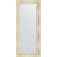 Зеркало Evoform Exclusive-G 158х69 с гравировкой в багетной раме - Травленое серебро 99 мм арт-BY 4160 — фото 1, Зеркала в ванную комнату