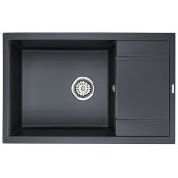 Кухонная мойка Paulmark Flugen 60 Черный металлик арт-PM317850-BLM — фото 1, Кухонные мойки