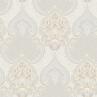 Обои Roberto Borzagi King Винил на флизелине (1,06*10) Бежевый, Дамаск арт-90110-4 — фото 1, Обои для стен