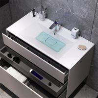 Тумба под раковину AM.PM Inspire V2.0 100 подвесная Серая матовая арт-M50AFHX1003EGM — фото 3, Тумбы под раковину