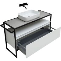 Тумба под раковину Allen Brau Priority 120 Белая матовая арт-1.31004.WM — фото 5, Тумбы под раковину