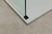 Душевая перегородка Allen Brau Infinity 1 140 профиль Черный браш стекло прозрачное арт-3.21027.BBA — фото 14, Душевые перегородки