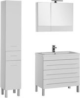 Тумба под раковину Aquanet Верона 90 3 ящика Белая арт-178470 — фото 4, Тумбы под раковину