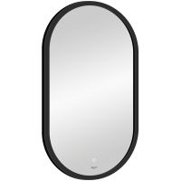 Зеркало Reflection Arabica 450х800 с подсветкой Черное с сенсорным выключателем и диммером арт-RF5020AR — фото 2, Зеркала в ванную комнату
